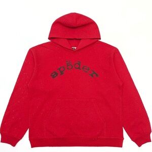 Red  Pullover Hoodie Sweatshirt